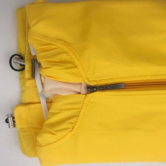 Yellow Detachable Face Shield Protective Jacket Hat Washable Anti Spit U.S - S - Picture 2 of 3